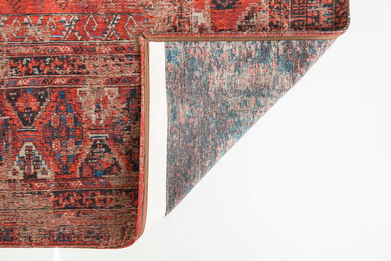 vloerkleed Louis De Poortere LX8719 Antiquarian Antique Hadschlu 782 Red back